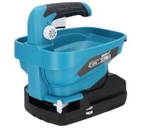 DEDRA Épandeur sans fil 3,3 l, réglage de la vitesse à 6 niveaux, 8 niveaux de réglage de la dispersion, vitesse de rotation 900-2200 tr/min, largeur d'épandage max. 5 m, sans batterie ni chargeur