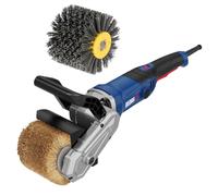 DEDRA Machine à satiner 1300 W, brosse en métal et nylon, 900-3700 tr/min, câble de 2 m, poids léger avec seulement 3 kg, poignée supplémentaire antidérapante, système de démarrage doux