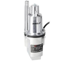 DEDRA Pompe à membrane pour eau propre, pompe à membrane submersible Garden 300 W, hauteur de refoulement 68 m, câble d'alimentation 10 m, boîtier en aluminium, débit d'eau rapide sous haute pression