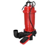 DEDRA Pompe Submersible Eaux Usées 900W avec Broyeur (DED8861) - Pompe Vide Cave, D’Égout et Eaux Chargées - Débit Élevé, Rotor en Fonte pour Fèces et Matières Fibreuses