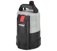 DEDRA Pompe submersible pour eau propre et sale, pompe d'aspiration plate 350 W, débit 4500 l/h, deux modes de fonctionnement, fonction d'aspiration plate, pompage jusqu'à 1 mm de niveau d'eau