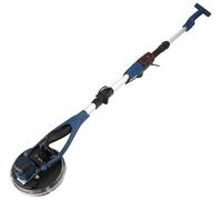 DEDRA Ponceuse Girafe Sans Fil Brushless 500W - Ø225mm Tête Pivotante 360° - Aspiration Intégrée + Sac - Variateur 6 Vitesses - Perche Télescopique 1,65m