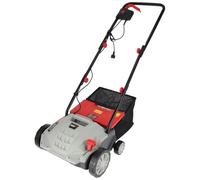 DEDRA Scarificateur électrique, puissant 1500 W, 3000 tr/min, largeur de travail de 32 cm, faible niveau sonore, sac collecteur de 30 l, avec réglage de la profondeur