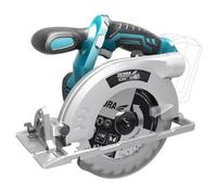 DEDRA Scie circulaire sans fil 18 V, SAS+ALL, disque à meuler de 165 mm de diamètre, poignée souple, ergonomique et légère (2,8 kg), angle de coupe de 45°, idéale pour le bois