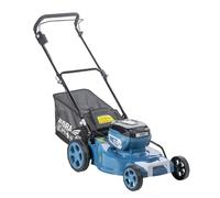 DEDRA Tondeuse à Gazon sans Fil 2 x 18 V SAS+All DED6997X, Largeur de Coupe 46 cm