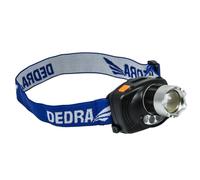 DEDRA Torche frontale 3W CREE LED, netteté réglable, infrarouge, avec - L1010