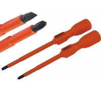 DEDRA Tournevis 0,6x3x75mm,électricien, plat | 064A1