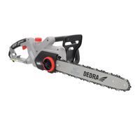 DEDRA Tronçonneuse électrique filaire 2400 W, guide-chaîne 40 cm, scie à chaîne pour bois de chauffage, coupe de bûches, branches et petits arbres, outil de jardinage pour élagage et abattage