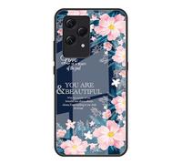 Dedux Coque pour Honor 200 Lite, Etui Ciel Étoilé Verre Trempé Back Coque + Souple Silicone TPU Case Cover Protection Antichoc Housse. Fleurs Roses