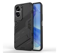 Dedux Coque pour Honor 90 Lite, Armure Militaire Pc Dur Silicone TPU avec Béquille. Noir