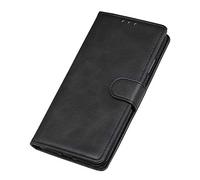 Dedux Coque pour Motorola Moto E13, [Fonction Stand] Rétro Etui Portefeuille en Cuir Fermeture Magnétique Porte Folio pour Cartes. Noir