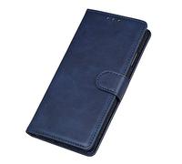 Dedux Coque pour Motorola Moto G84 5G, [Fonction Stand] Rétro Etui Portefeuille en Cuir Fermeture Magnétique Porte Folio pour Cartes. Bleu foncé