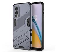 Dedux Coque pour OnePlus Nord 2 5G, Armure Militaire Pc Dur Silicone TPU avec Béquille. Gris