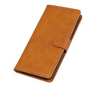 Dedux Coque pour Oppo A16 / A54s / A16s, [Fonction Stand] Rétro Etui Portefeuille en Cuir Fermeture Magnétique Porte Folio pour Cartes. Marron