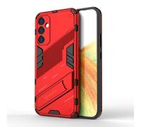 Dedux Coque pour Samsung Galaxy A34 5G, Armure Militaire Pc Dur Silicone TPU avec Béquille. Rouge