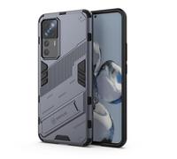 Dedux Coque pour Xiaomi Mi 12T Pro 5G, Armure Militaire Pc Dur Silicone TPU avec Béquille. Gris