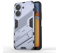 Dedux Coque pour Xiaomi Redmi 13C, Armure Militaire Pc Dur Silicone TPU avec Béquille. Gris