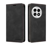Dedux Etui Coque pour OnePlus 13, Housse en Cuir avec Magnetique Etui RFID Blocage Protection Pochette Porte Cartes Portefeuille Mince Wallet Case. Noir