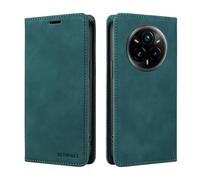 Dedux Etui Coque pour Realme 14 Pro Plus 5G (Realme 14 Pro+), Housse en Cuir avec Magnetique Etui RFID Blocage Protection Pochette Porte Cartes Portefeuille Mince Wallet Case. Bleu