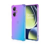 Dedux Souple Coque Compatible avec OnePlus Nord CE 3 Lite 5G, Etui Dégradé de Couleur Transparent TPU, [Renfort d'angle ] Transparente Protection Antichoc Housse (Violet/Bleu)