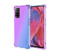 Dedux Souple Coque pour Doogee Note 56X, Etui Dégradé de Couleur Transparent TPU, [Renfort d'angle ] Transparente Protection Antichoc Housse (Violet/Bleu)
