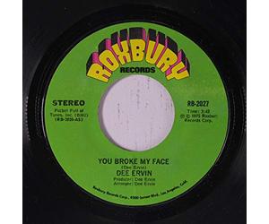 DEE ERVIN - you broke my face / face to face 45 rpm single