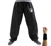 Dee Plus Pantalon d'Entraînement Tai Chi & Qi Gong Haut de Gamme - Confort Max Style Kung Fu, Wing Chun - Homme/Femme (FR/ES, Alpha/Lettres, 3TG, Taille Normale, Taille Normale)