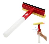 Dee Plus Raclette de Nettoyage pour vitres de Voiture avec éponge et Lame en Caoutchouc - Outil de Nettoyage avec Flacon pulvérisateur 3 en 1 pour intérieur et extérieur, Maison, Nettoyage des vitres
