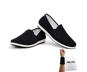 Dee Plus Tai Chi WU Shu Kung Fu des Chaussures Unisexe Arts Martiaux Chaussures Respirantes Chinoises Traditionnelles de Old Beijing Semelle en Caoutchouc pour Daily Entraînement Matin des Exercices