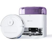ECOVACS DEEBOT Mini Robot Aspirateur Laveur, Aspiration 8 000 Pa, ZeroTangle 2.0, TrueMapping 2.0, séchage à 45 ℃, vidage Auto, Lavage Intelligent en Profondeur, Nettoyage Auto en Un clic, Violet