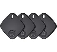 DEEBYCOO Traceur Tag Lot de 2, Localisateurs d'objets Compatible avec Apple Find My (iOS Uniquement), Batterie Remplaçable, Localisateur pour Clés, Bagages, Valise, Sacs à Dos