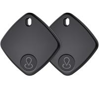 DEEBYCOO Traceur Tag Lot de 4, Localisateurs d'objets Compatible avec Apple Find My (iOS Uniquement), Batterie Remplaçable, Localisateur pour Clés, Bagages, Valise, Sacs à Dos