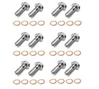 Deechate 12X Moto Banjo Frein Boulon M10 X 1.0Mm ÉTrier MaîTre-Cylindre