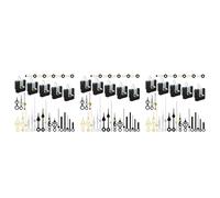 Deechate 15 Pièces Séries Mécanisme de Mouvement D'Horloge Pièces Silence Quartz Bricolage Horloge Murale avec 7 Paires Différentes Kit de Remplacement D'Aiguilles D'Horloge