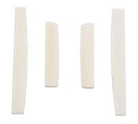 Deechate 2 Ensembles De 4Pcs 6 Cordes D'Os De Guitare Acoustique Bridge Selle Et Écrou En Os Véritable