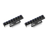 Deechate 2 Module de Capteur de Suivi de Ligne Infrarouge Électronique de Haute Précision à 8 Canaux Prenant en Charge L'Étalonnage Automatique A