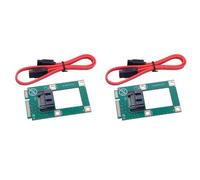 Deechate 2 x MSATA vers carte de conversion Mini vers carte adaptateur Mini vers interface ordinateur carte d'extension