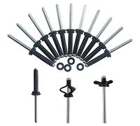 Deechate 20 PièCes Tri-Grip Rivet avec 20 Anneaux en O Long Grip Tri-Fold Tri Bulb pour Installation en Eau Profonde Kayak, Canoë et Bateau