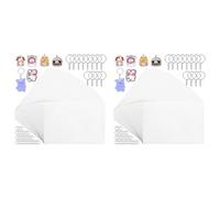 Deechate 200 Pièces de Feuilles de Plastique Thermorétractables, Feuilles de Papier Thermorétractable Vierges, Feuilles de Film Rétractable pour Enfants, Artisanat Créatif