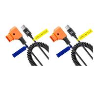 Deechate 2X 15 V PD3.0 USB Type-C Mâle vers 15 V D-Tap Mâle Connecteur Câble d'alimentation pour Batterie V-Mount