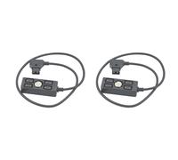 Deechate 2X Câble Répartiteur D-Tap D-Tap vers 4D-Tap Câble Répartiteur d'alimentation pour Caméra pour Batterie V-Mount avec Vis 1/4