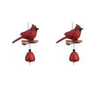 Deechate 2X Carillon à Vent Cardinal Bird, Cadeaux Cardinaux pour la Gloire du Cadeau d'amour de la Mère, Carillons à Clochettes pour Jardin, Cour, Église