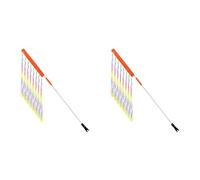 Deechate 2X Drapeau de Vélo Réglable avec Poteau pour Un Drapeau D'Avertissement Imperméable et Réfléchissant en Toute Sécurité pour Tricycle de Mobilité Go Kart ATV