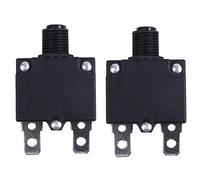 Deechate 2X Protecteur Thermique de Surcharge de Disjoncteur de AC 125 / 250V 10A Noir