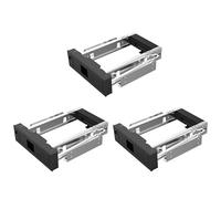 Deechate 3X 1106SS 5.25 Adaptateur SSD pour Disque Dur Interne 3,5 Pouces pour Rack Mobile Échangeable à Chaud - Noir