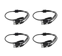 Deechate 4X Cable Diviseur Alimentation Connecteur 1 Prise A 4 Jack vers Male