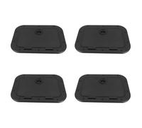 Deechate 4X Couvercle D'AccèS pour Plaque de Pont Marine Tirez sur la Trappe D'Inspection avec Verrou pour Canoë-Kayak de Bateau, 14,96 X 11,02 Pouces / 380 X 280 mm - Noir