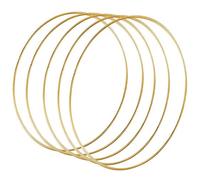 Deechate 5 Pack 14 Pouces Grand MéTal Floral Hoop Wreath Macramé ou Anneaux CréOles pour Bricolage Guirlande DéCor, Dream Catcher et Macramé Tenture Murale Artisanat