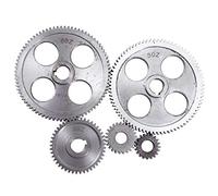 Deechate 5 PièCes/Ensemble CJ0618 Engrenage en MéTal de Machine-Outil Engrenage de Coupe de Micro-Tour en MéTal