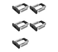 Deechate 5X 1106SS 5.25 Adaptateur SSD pour Disque Dur Interne 3,5 Pouces pour Rack Mobile Échangeable à Chaud - Noir